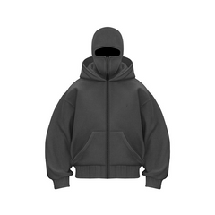 Double Hood Fleece-Lined Sweater
