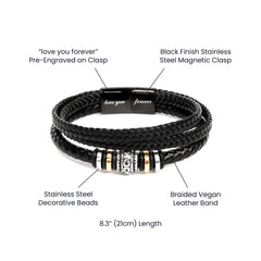 Your Love is not Just a Feeling - Means Leather Bracelet