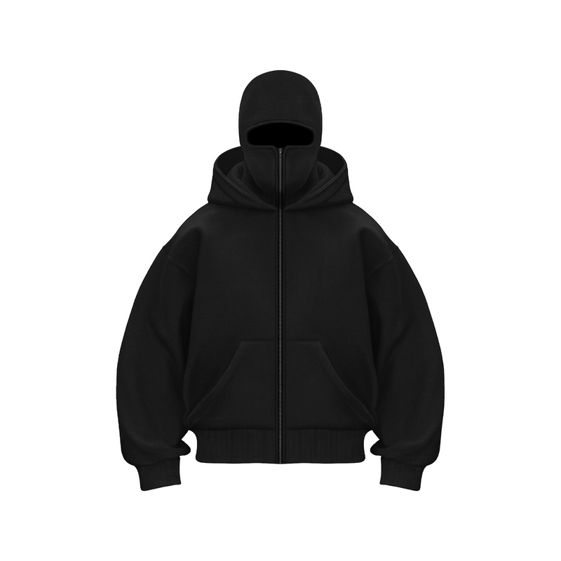 Double Hood Fleece-Lined Sweater